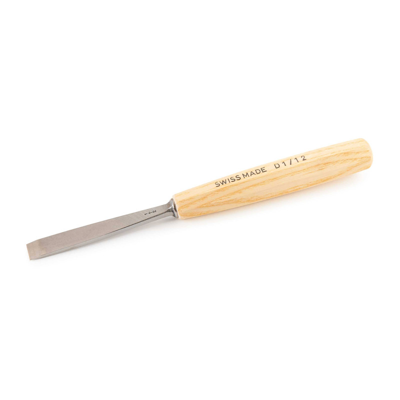 Double Bevel Straight Chisel - Types:Intermediate Size - Sweep:Number 1 - Size:12 mm